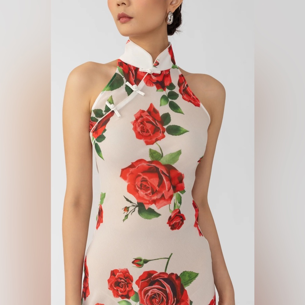 SAU LEE GLADYS ROSA SHEER DRESS - Picture 3 of 10